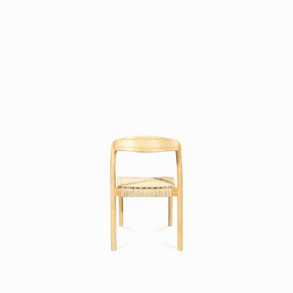 Silla comedor Arco tejida color madera - Imagen 5