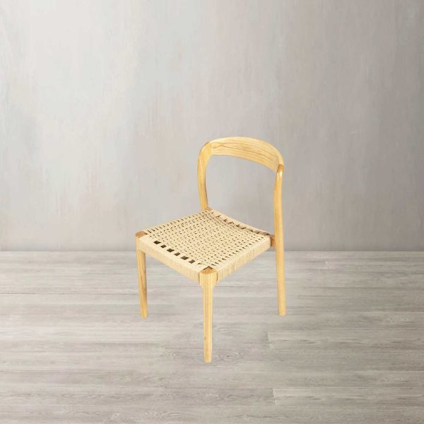 Silla comedor Arco tejida color madera - Imagen 2