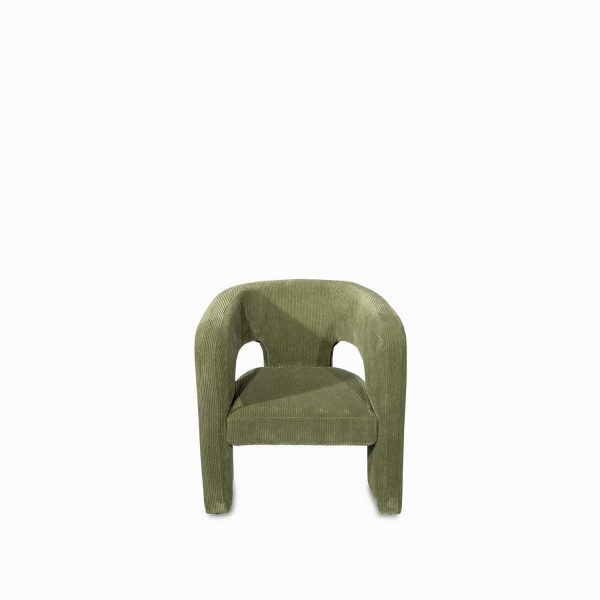 Poltrona Inez verde 67x61x76h