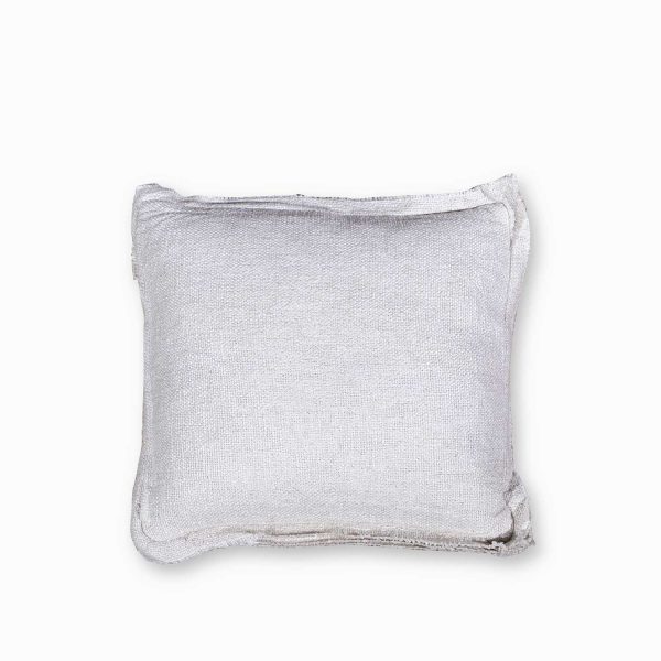Cojín doble borde beige 45x45cm