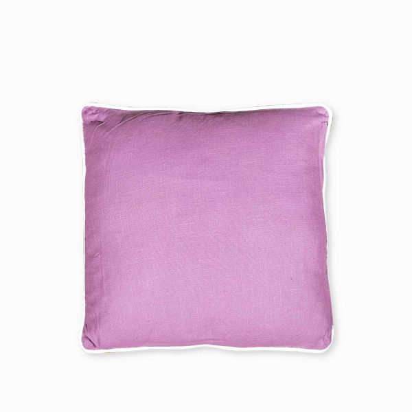 Cojín flor purpura 45x45cm - Imagen 2