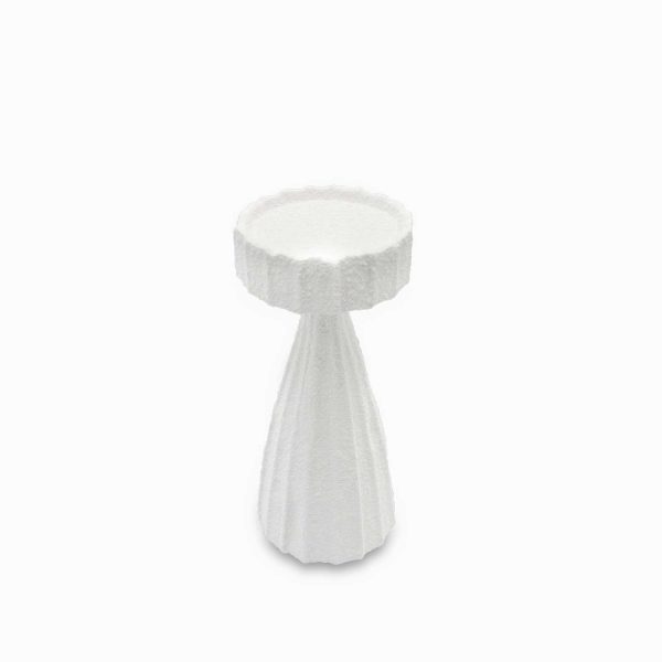 Candelabro pilar blanco 26cm