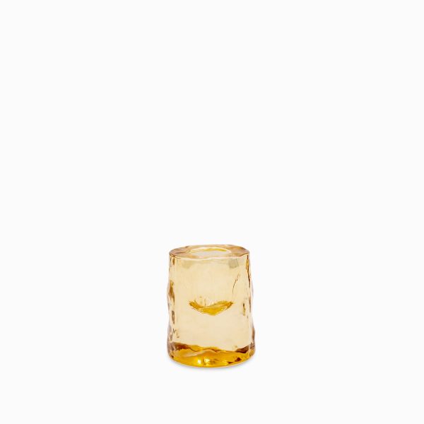 Candelabro Rocas ambar