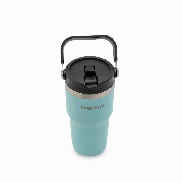 Termo doble pared menta con manija 600ml - Imagen 2