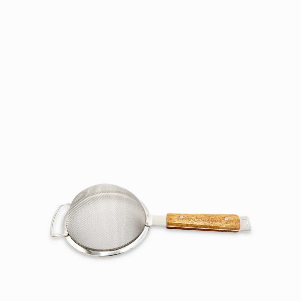 Colador mango de madera 14cm