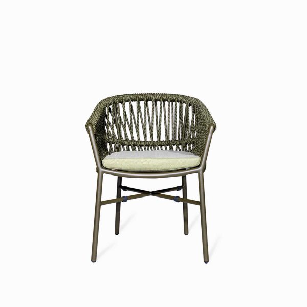Silla comedor Berlin verde 77x60x60
