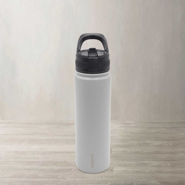 Termo doble pared gris con pitillo 700 ml - Imagen 2
