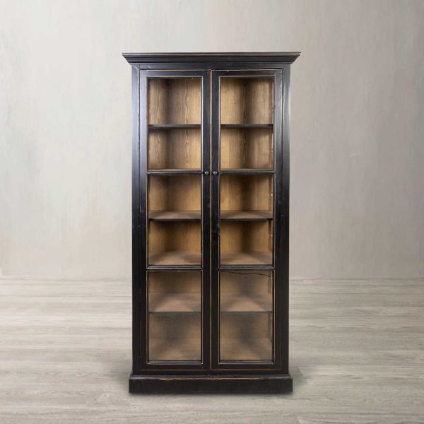 Vitrina negra y madera - Imagen 2