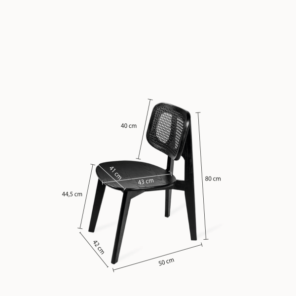 Silla comedor Blecker Negra - Imagen 3
