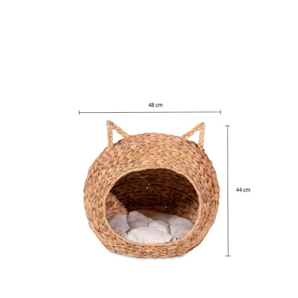 Cama para mascotas en jacinto de agua 46x40x40cm - Imagen 3