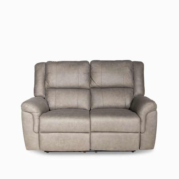 Reclinable eléctrico Axel 2 puestos gris