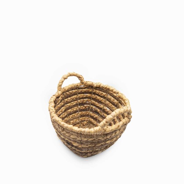 Canasta en fibra natural con manijas 28cm - Imagen 3