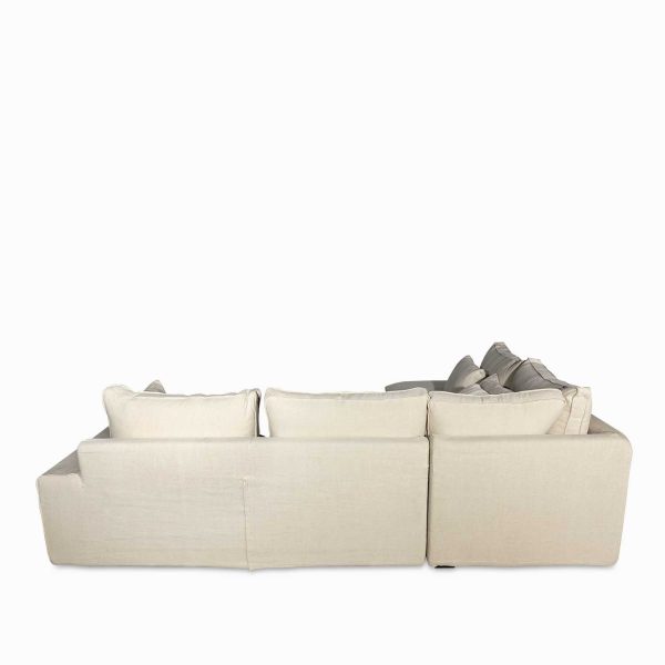 Sofá seccional brume beige izquierdo 80x286x240 cm - Imagen 4