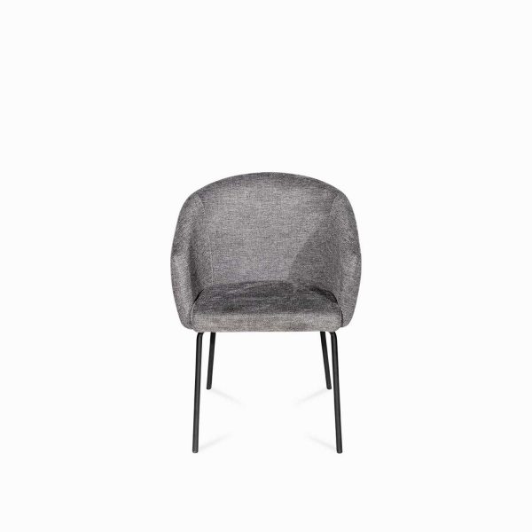 Silla de comedor Doha gris oscuro 84x49x57 - Imagen 2