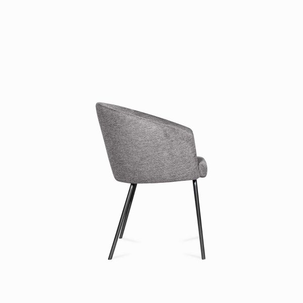 Silla de comedor Doha gris oscuro 84x49x57 - Imagen 3