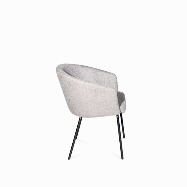 Silla de comedor Doha gris claro 84x49x57 - Imagen 3