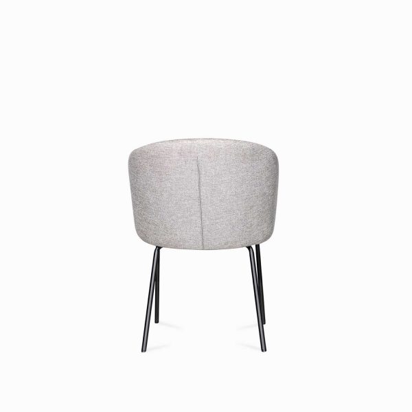 Silla de comedor Doha gris claro 84x49x57 - Imagen 4