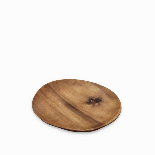 Plato irregular en acacia 20cm - Imagen 2