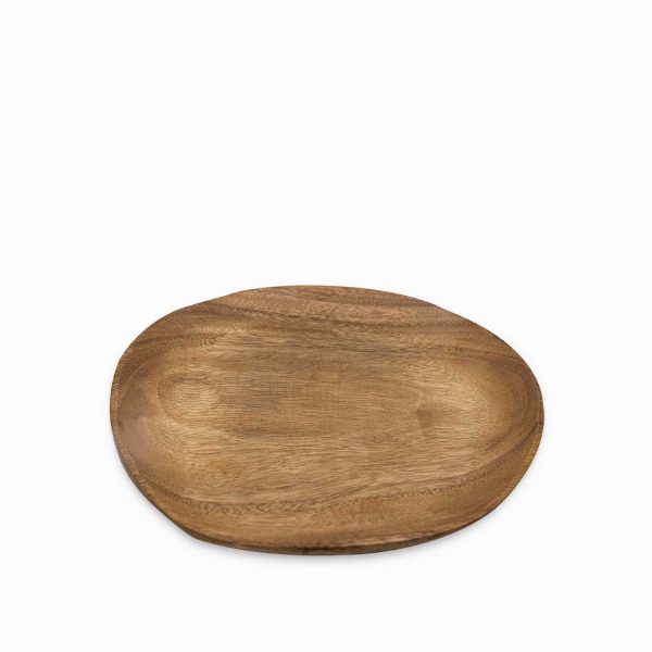 Plato irregular en acacia 30cm - Imagen 2