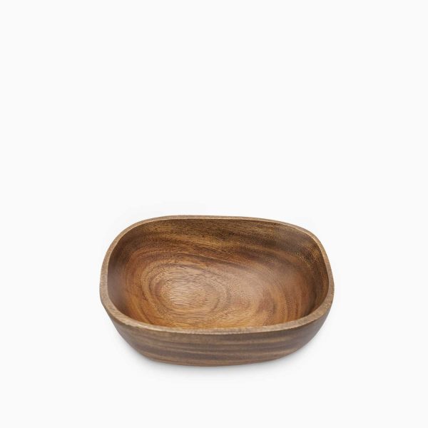 Bowl rectangular en acacia 20cm - Imagen 2