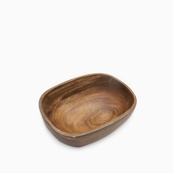 Bowl rectangular en acacia 20cm - Imagen 4