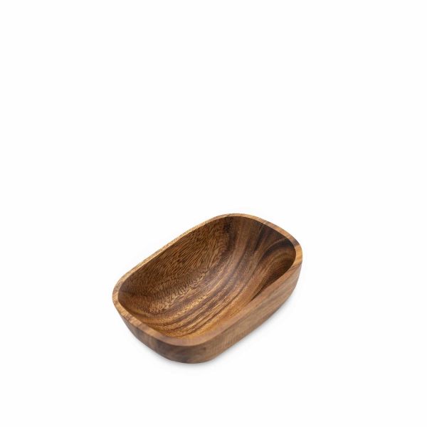 Bowl rectangular en acacia 15cm - Imagen 4