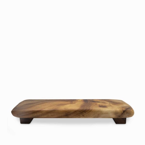 Bandeja con base en acacia 30cm