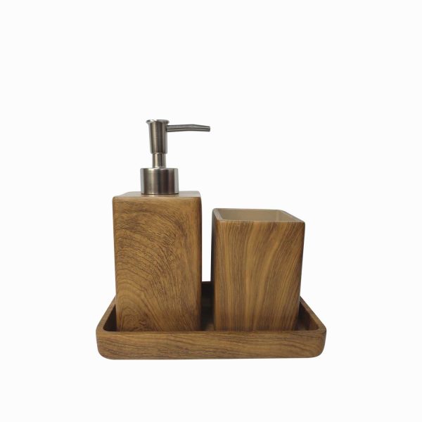 Set baño madera