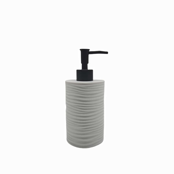Dispensador de jabón blanco