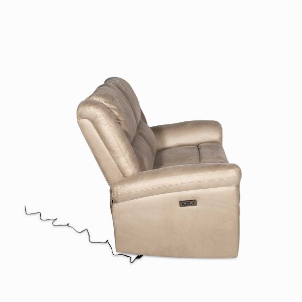 Reclinable eléctrico Axel 2 puestos taupe - Imagen 4