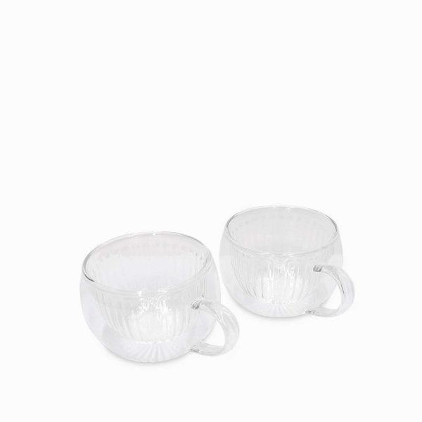 Mug doble pared rayas 250ml setx2 - Imagen 2