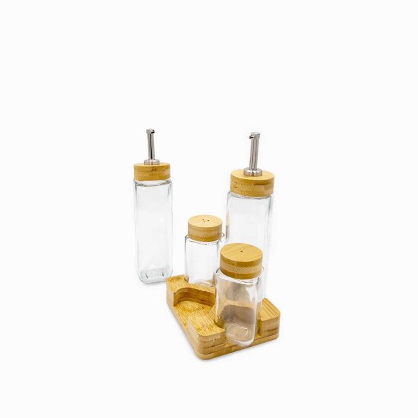 Set ensaladas base madera