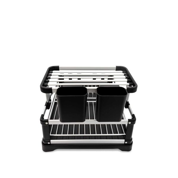 Escurridor negro doble 53.2x36.8x26.5 - Imagen 4