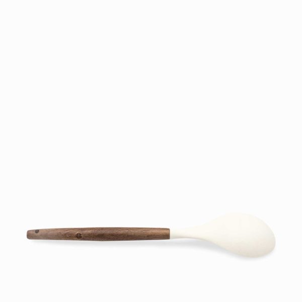Cuchara plana silicona acacia blanco - Imagen 3