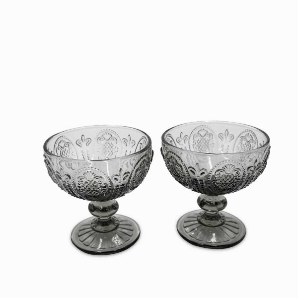 Copa para helado Kenia gris 280ml setx2