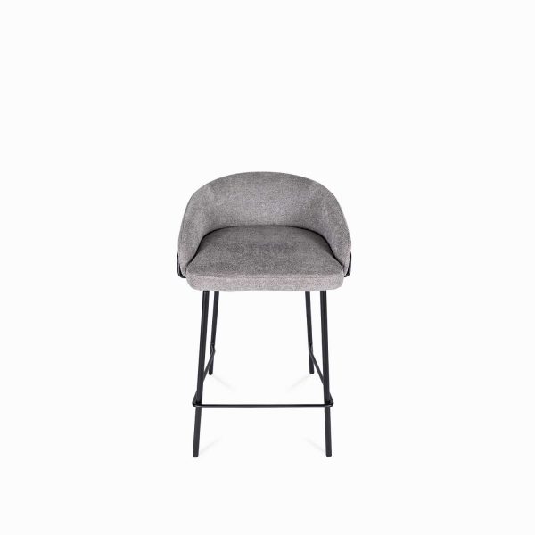 Silla bar Sahara gris 79x50x49