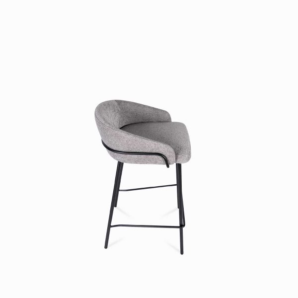 Silla bar Sahara gris 79x50x49 - Imagen 3