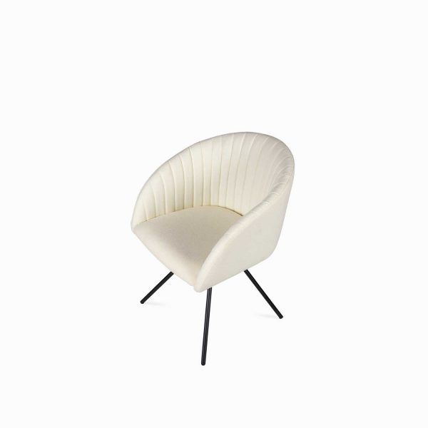 Silla escritorio Tisiana beige 79x58x55 - Imagen 4