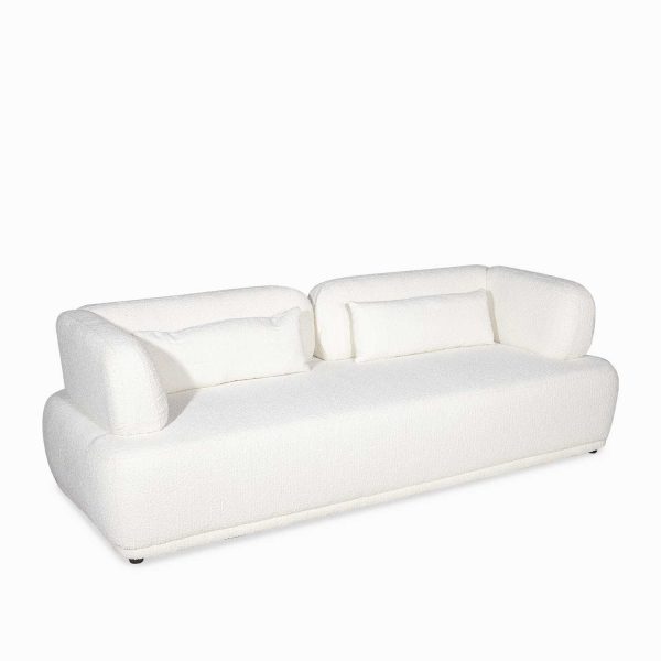 Sofá 3 ptos Vigo beige 75x230x94 - Imagen 2