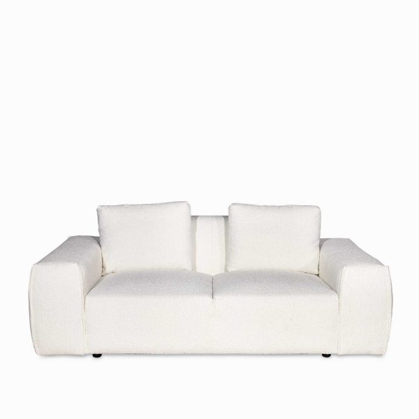 Sofá 2 ptos Pompeya beige 82x195x100