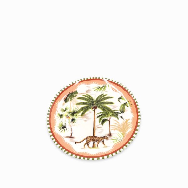 Plato palmeras cheetah 20 cm
