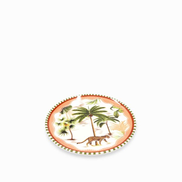 Plato palmeras cheetah 20 cm - Imagen 2