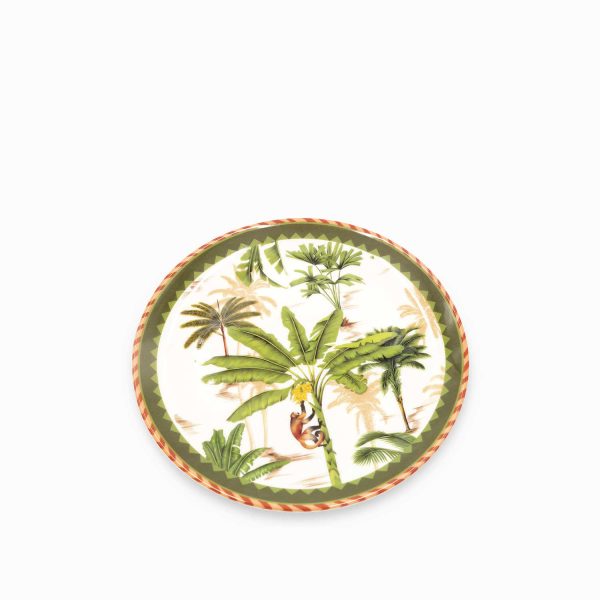 Plato palmeras mono 20 cm