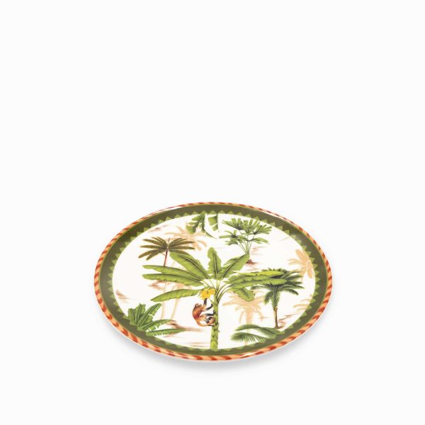 Plato palmeras mono 20 cm - Imagen 2