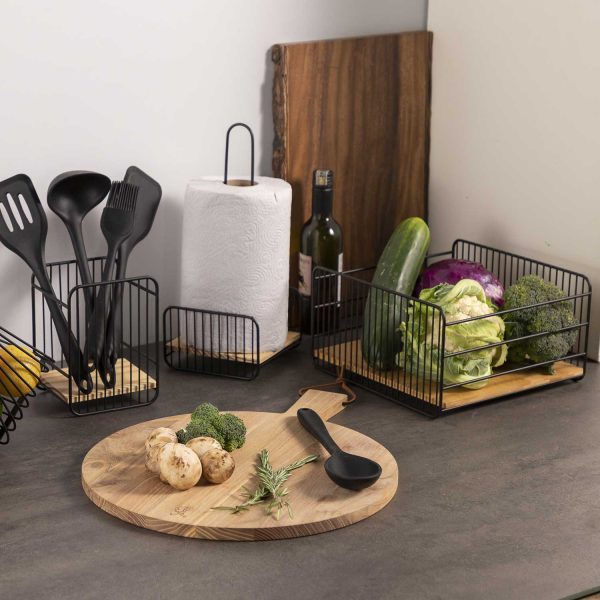 Canasta frutas base madera - Imagen 3