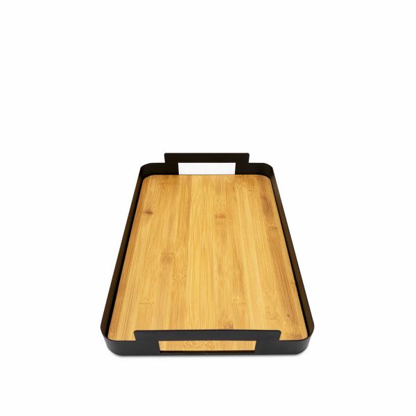 Bandeja rectangular base madera 38 cm - Imagen 2