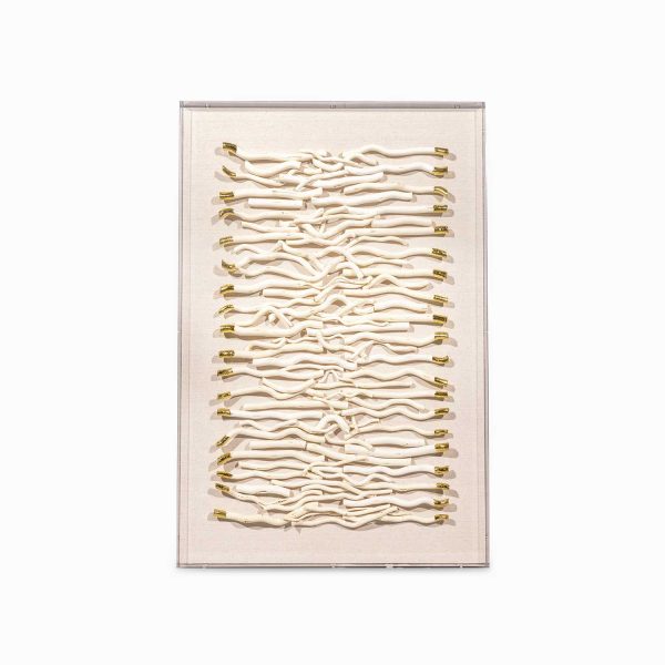 Cuadro líneas coral 90x60x5cm