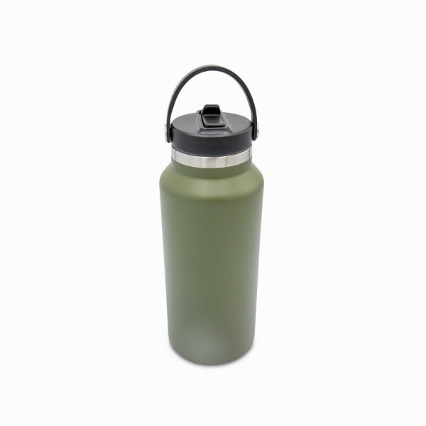 Termo doble pared verde con pitillo 1240ml - Imagen 3