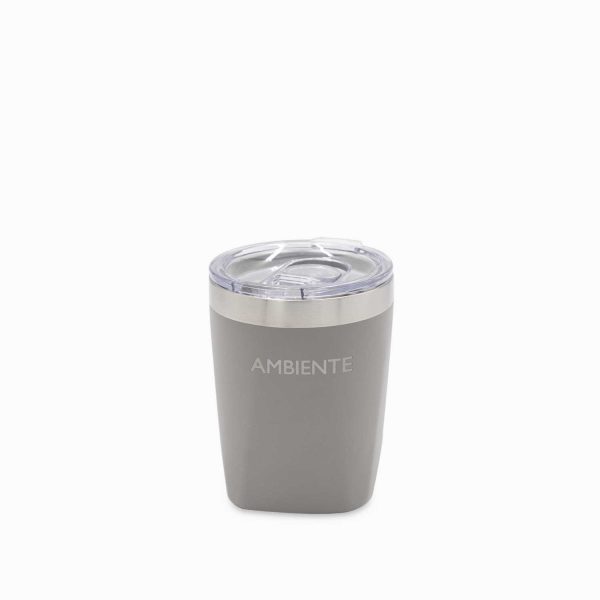 Vaso doble pared gris 300ml