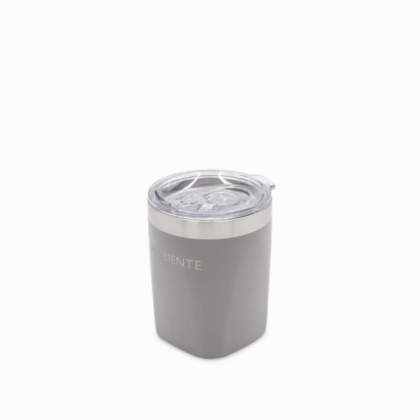 Vaso doble pared gris 300ml - Imagen 2